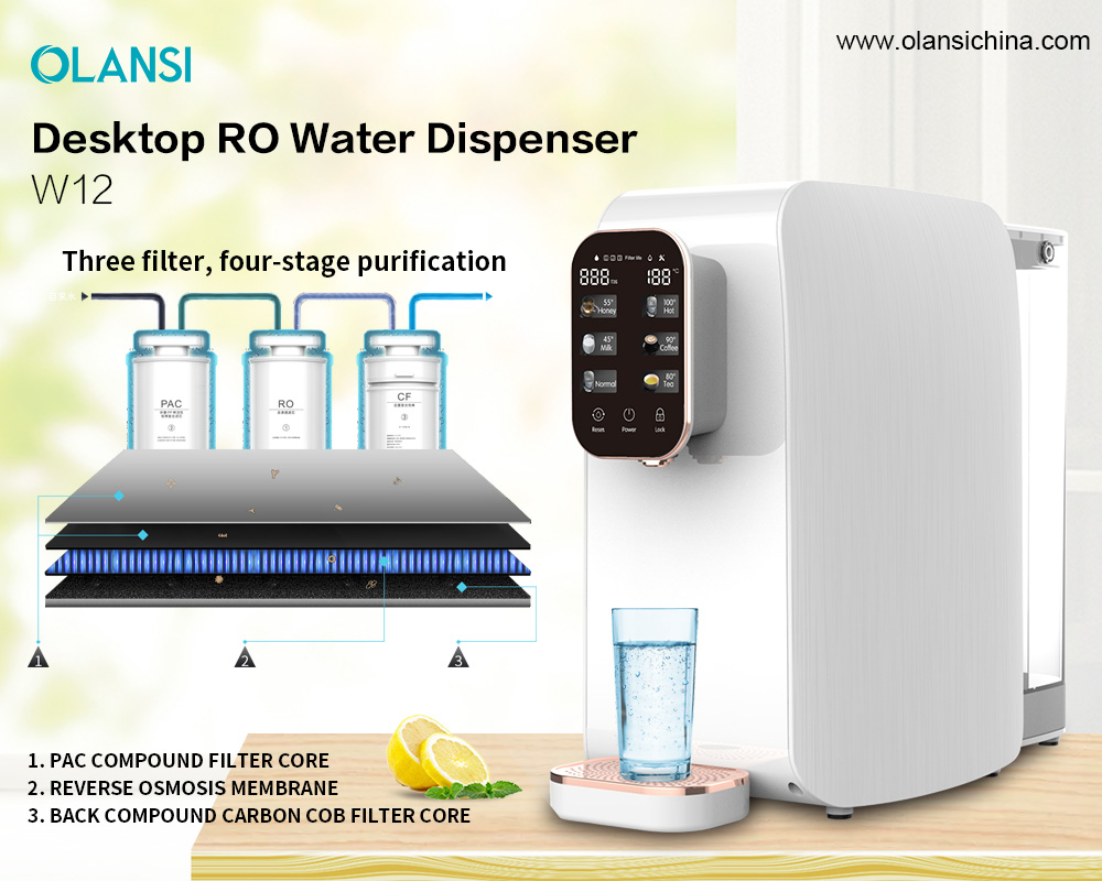 Air yang paling panas dan sejuk Alkali Alkali Reverse Osmosis RO System Sistem Pembersih Air Dispenser Factory