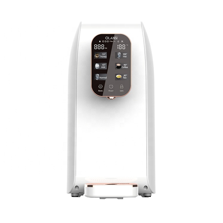 Desktop Alkali Air Purifier Ro Reverse Osmosis Air Purifier untuk pembersih air panas dan sejuk